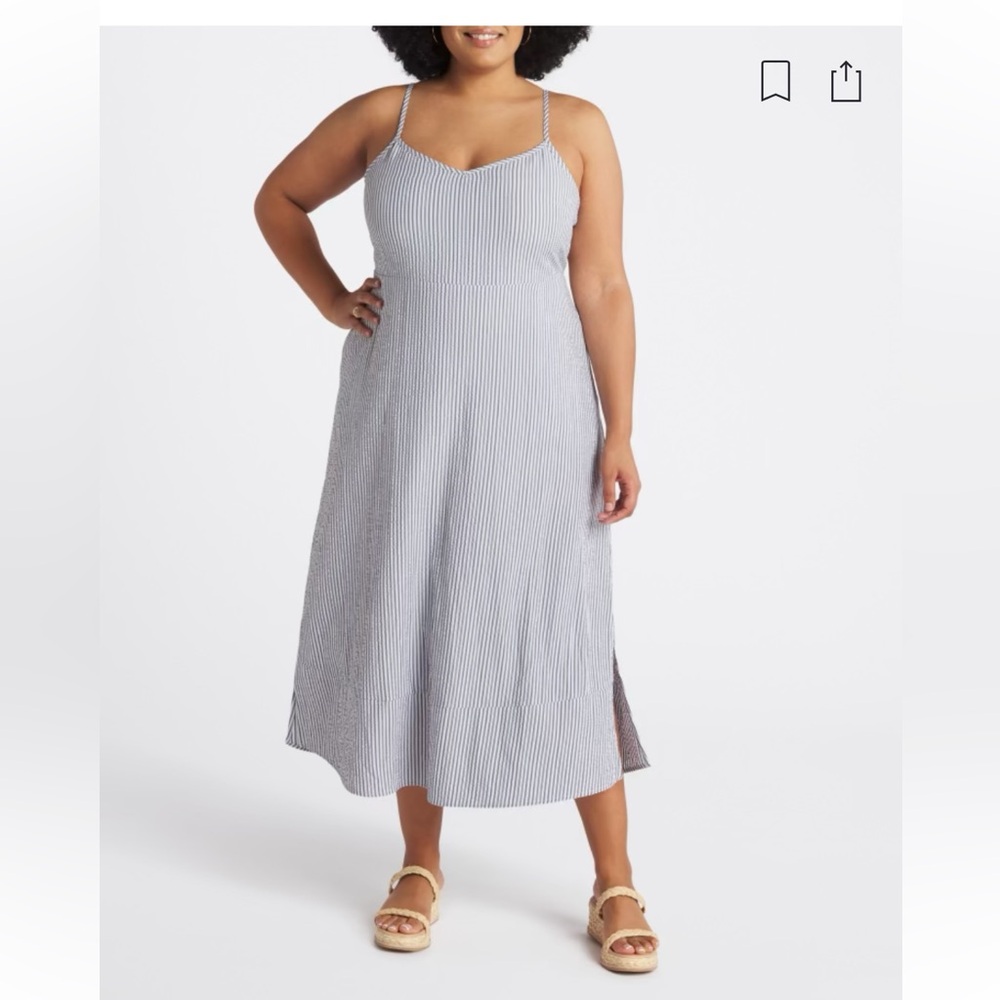 Market & Spruce Seersucker Maxi Dress